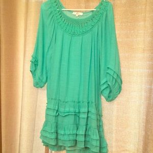 Mint green tunic